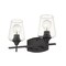 Z-Lite Joliet 2 Light Vanity, Matte Black & Clear 473-2V-MB - alternate 5